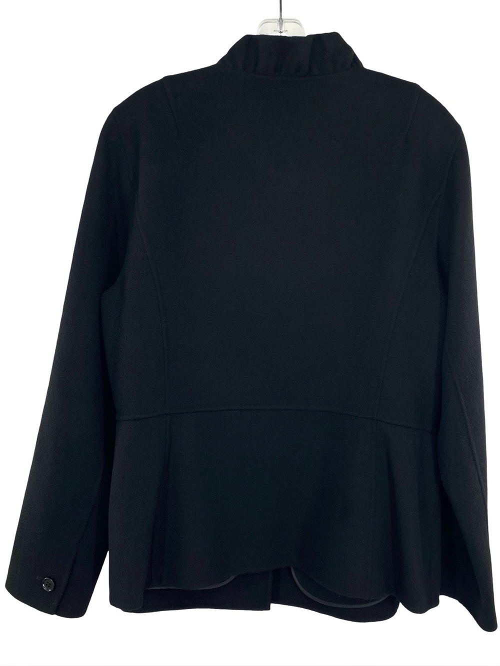 Talbots Luxe Knit Wool Peplum Jacket Size 14 - Picture 4 of 5
